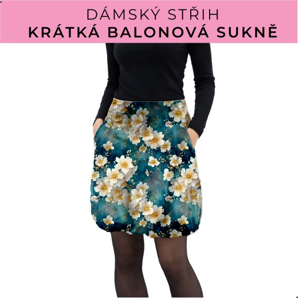 Dámský střih - balonová krátká sukně
