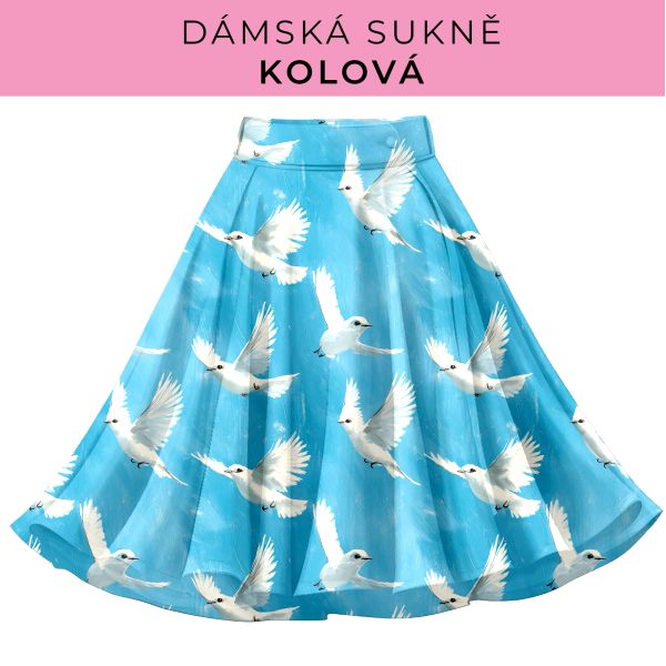 DÁMSKÝ střih - Kolová sukně