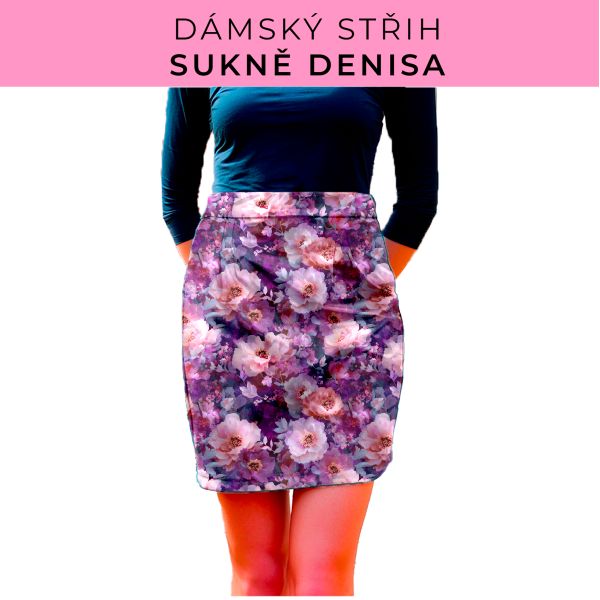 Dámský střih - Dámská sukně Denisa