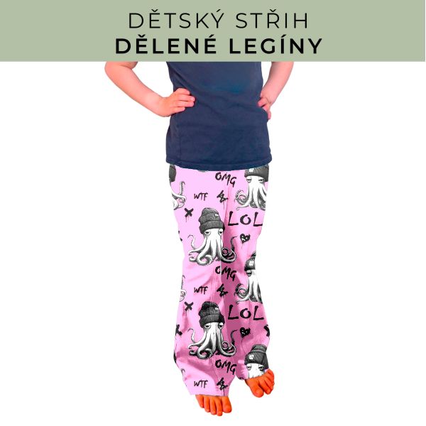 Dětský střih - Dělené legíny