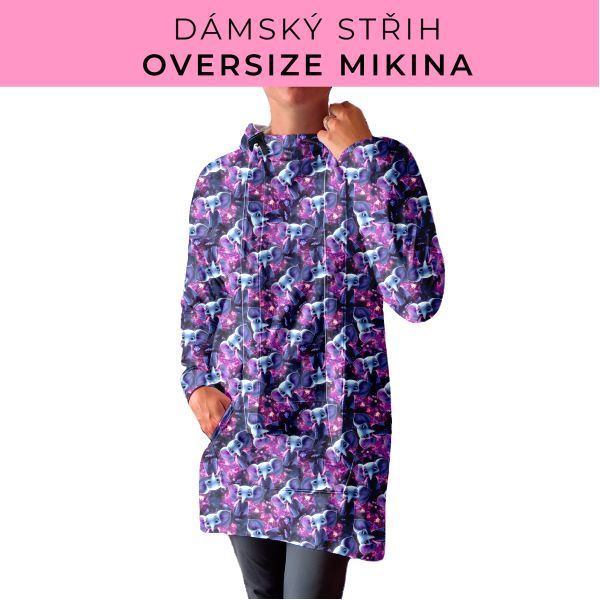 DÁMSKÝ střih - Oversize mikina