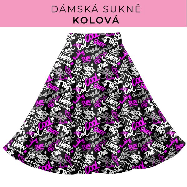 DÁMSKÝ střih - Kolová sukně