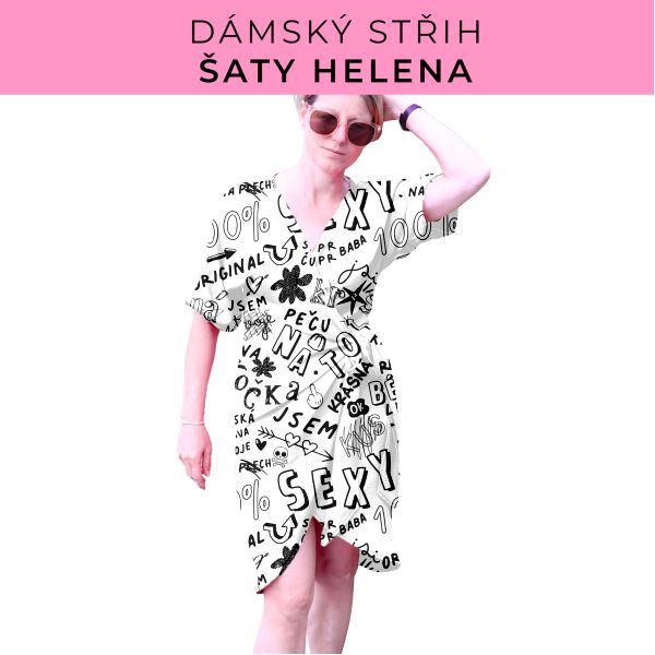 Dámský střih na šaty  Helena