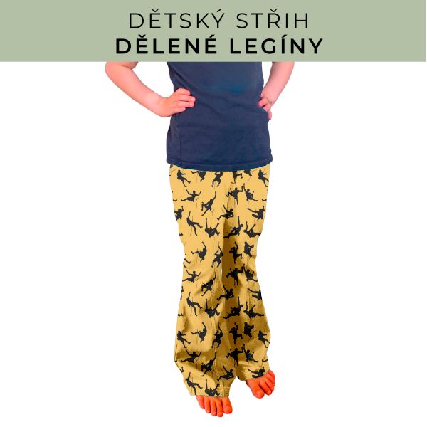 Dětský střih - Dělené legíny