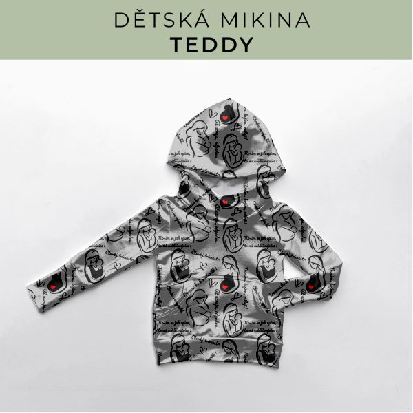 DĚTSKÝ střih - Mikina Teddy