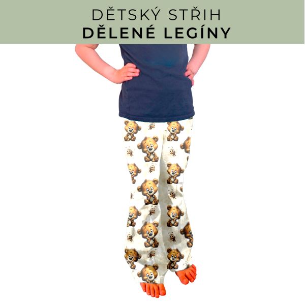 Dětský střih - Dělené legíny