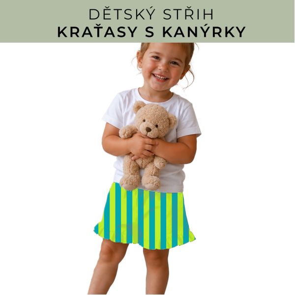 Dětský střih - Kraťásky s kanýrkem