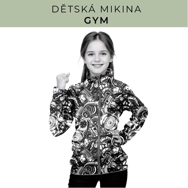 Dětská střih - mikina GYM