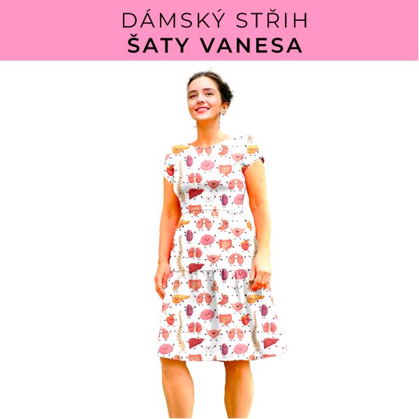 Dámský střih šaty Vanesa