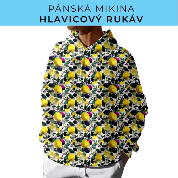 PÁNSKÝ střih - mikina s kapucí