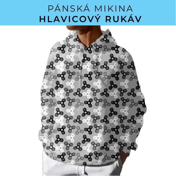PÁNSKÝ střih - mikina s kapucí