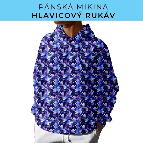 PÁNSKÝ střih - mikina s kapucí