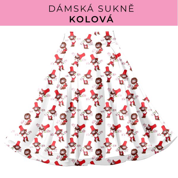DÁMSKÝ střih - Kolová sukně