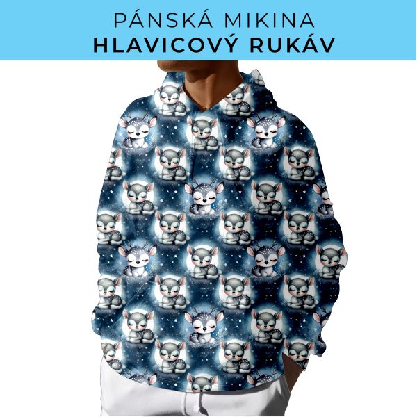 PÁNSKÝ střih - mikina s kapucí