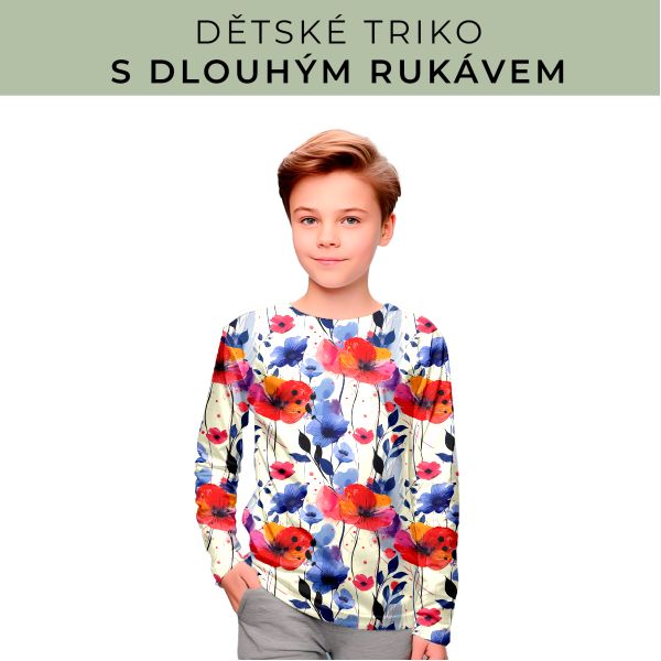DĚTSKÝ střih - triko dlouhý rukáv