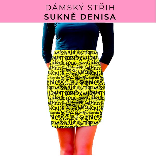 Dámský střih - Dámská sukně Denisa