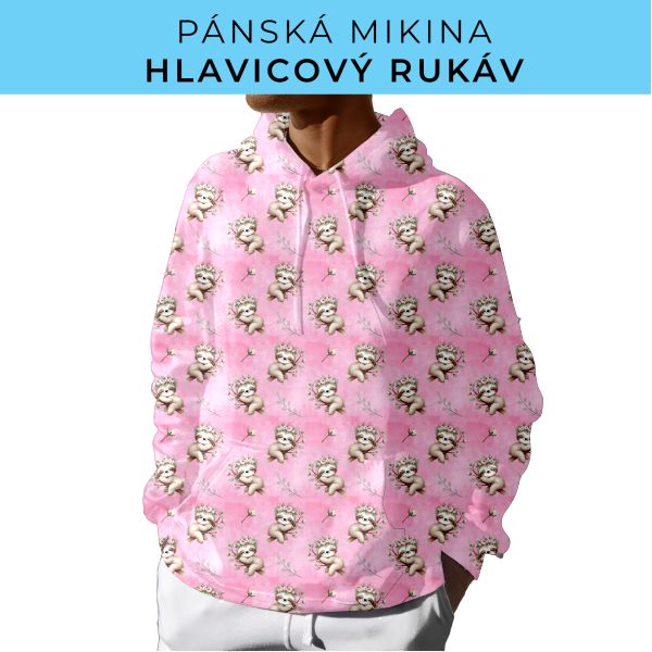 PÁNSKÝ střih - mikina s kapucí