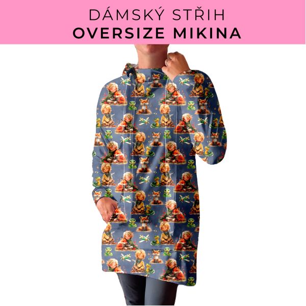 DÁMSKÝ střih - Oversize mikina