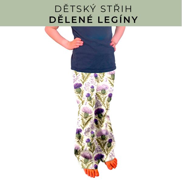 Dětský střih - Dělené legíny