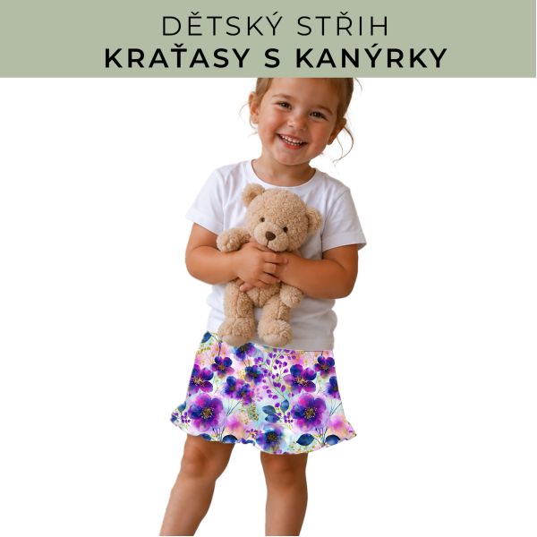 Dětský střih - Kraťásky s kanýrkem