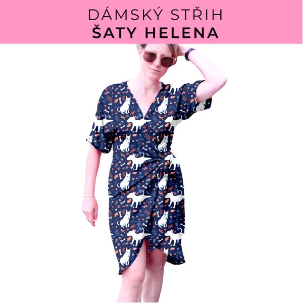 Dámský střih na šaty  Helena