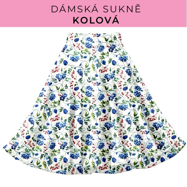DÁMSKÝ střih - Kolová sukně