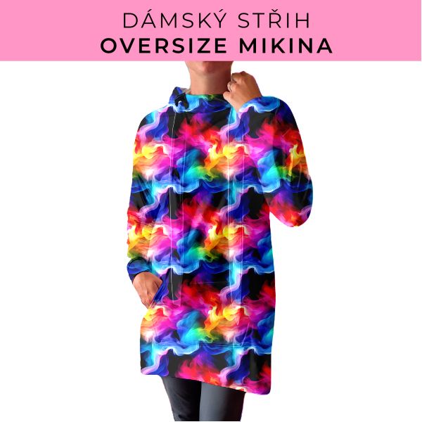 DÁMSKÝ střih - Oversize mikina