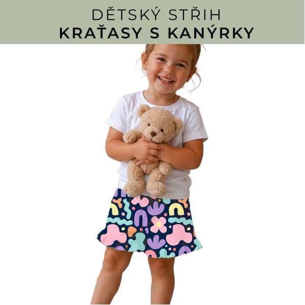 Dětský střih - Kraťásky s kanýrkem