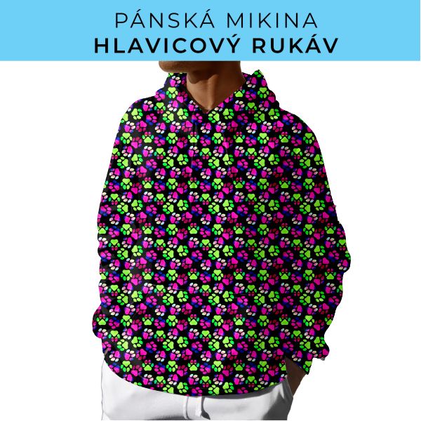 PÁNSKÝ střih - mikina s kapucí