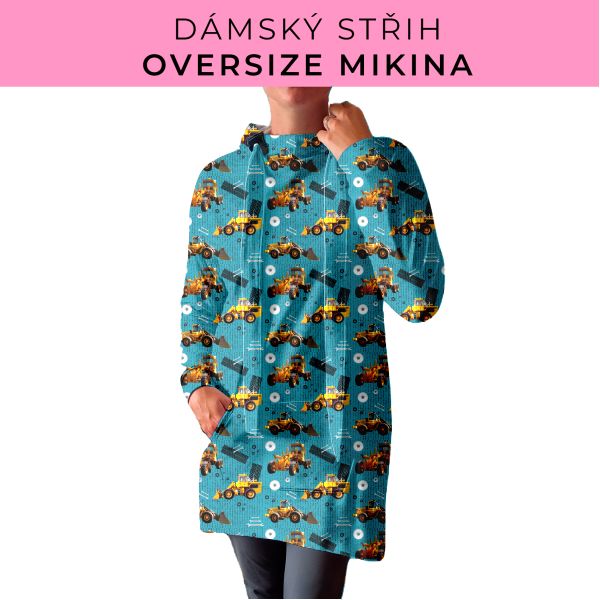 DÁMSKÝ střih - Oversize mikina