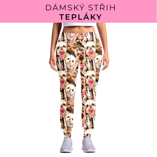 DÁMSKÝ střih - tepláky