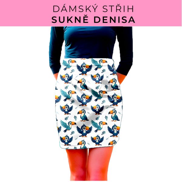 Dámský střih - Dámská sukně Denisa