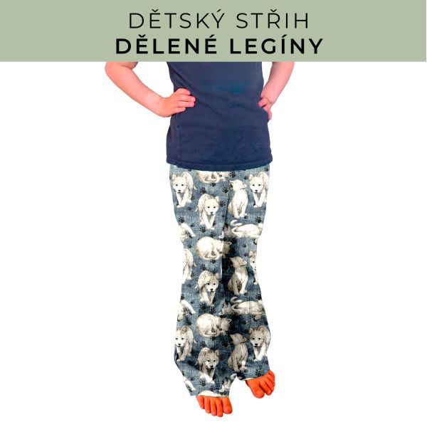 Dětský střih - Dělené legíny