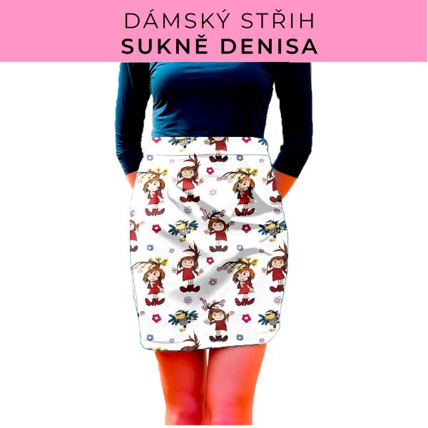 Dámský střih - Dámská sukně Denisa
