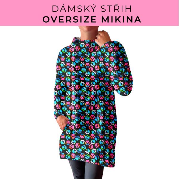 DÁMSKÝ střih - Oversize mikina