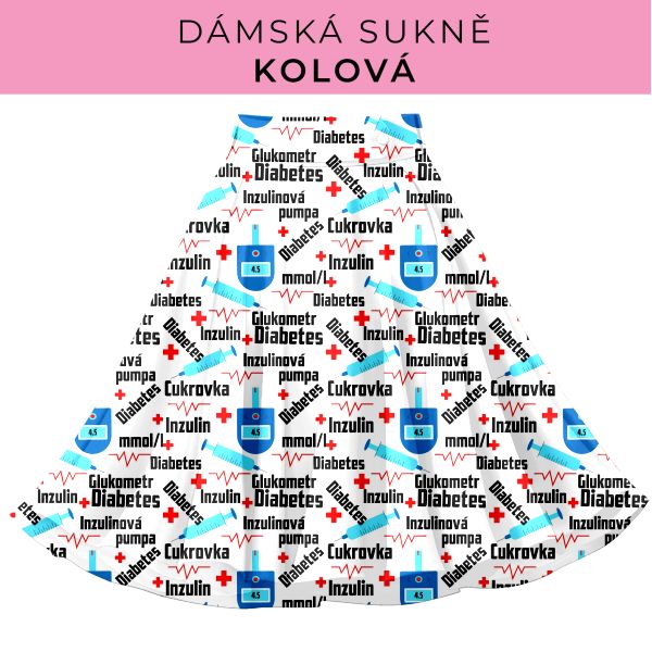 DÁMSKÝ střih - Kolová sukně