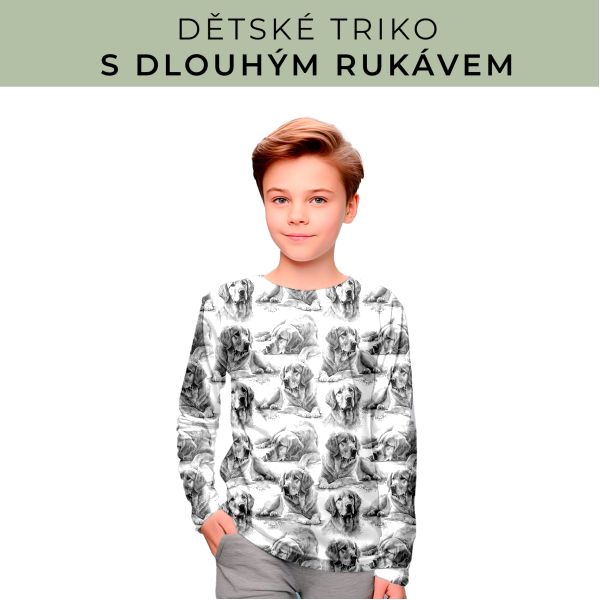 DĚTSKÝ střih - triko dlouhý rukáv