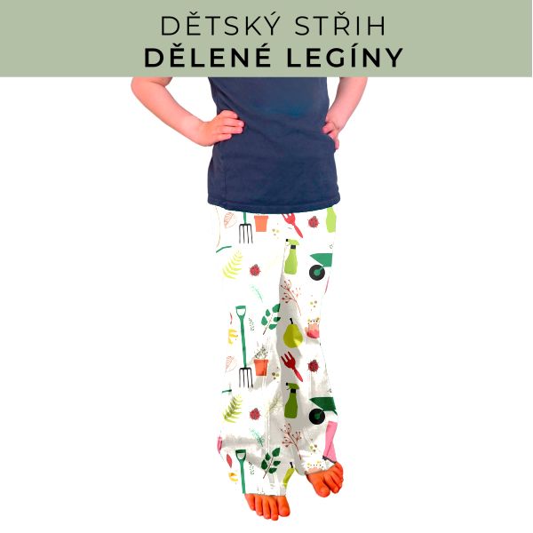 Dětský střih - Dělené legíny