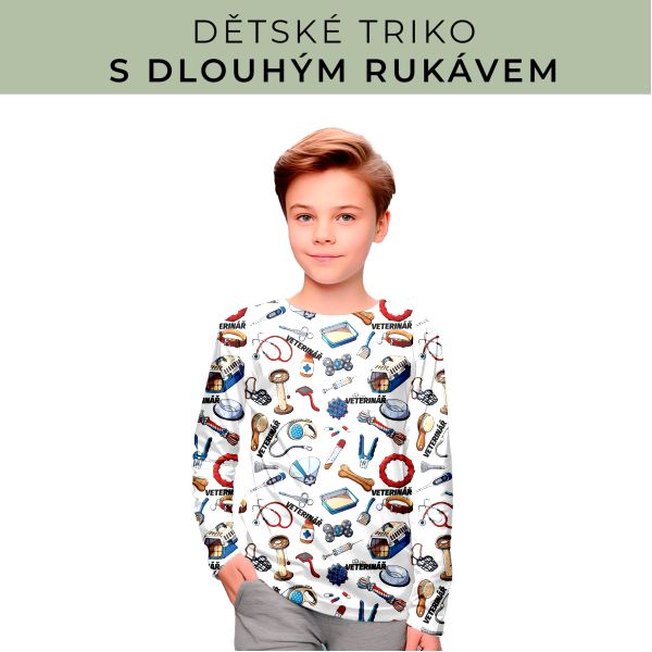 DĚTSKÝ střih - triko dlouhý rukáv