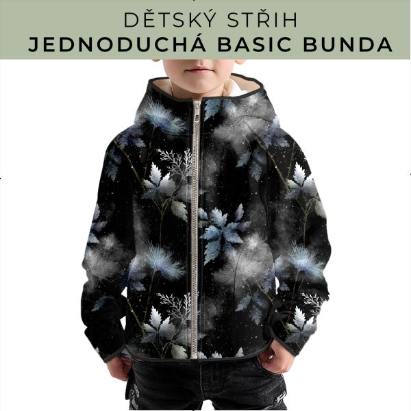 Dětský střih - jednoduchá dětská BASIC  bunda