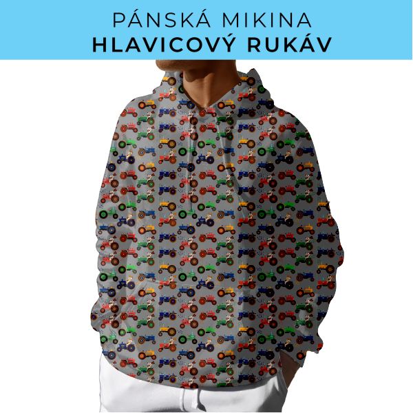 PÁNSKÝ střih - mikina s kapucí