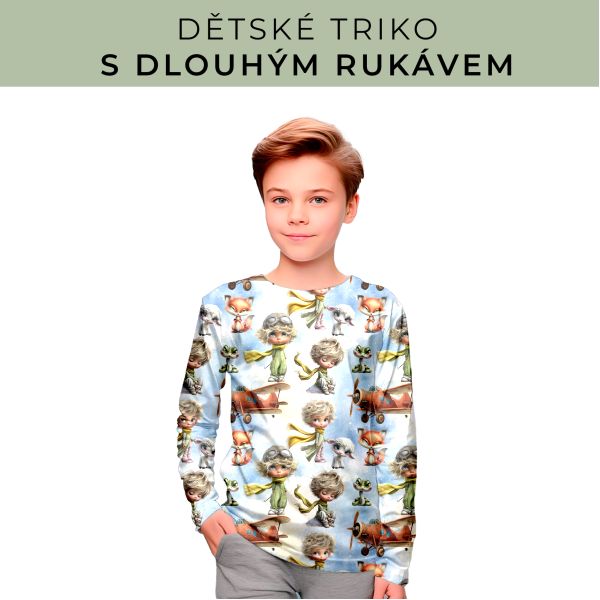 DĚTSKÝ střih - triko dlouhý rukáv