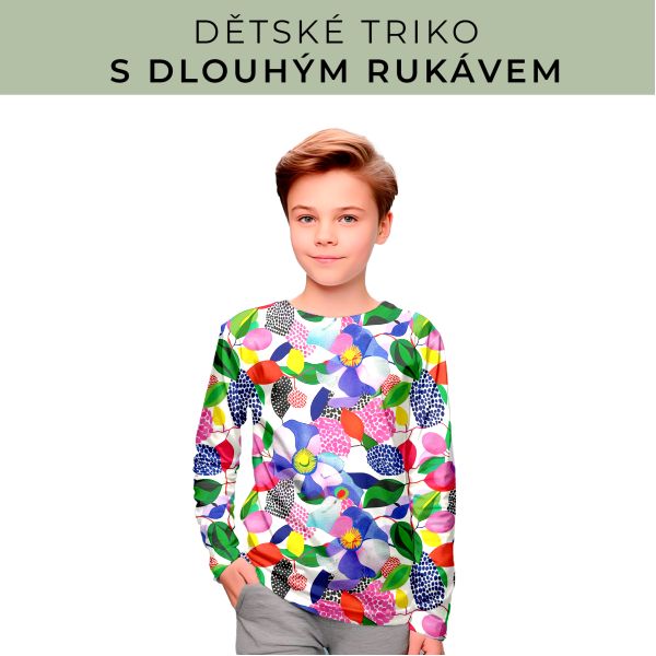 DĚTSKÝ střih - triko dlouhý rukáv