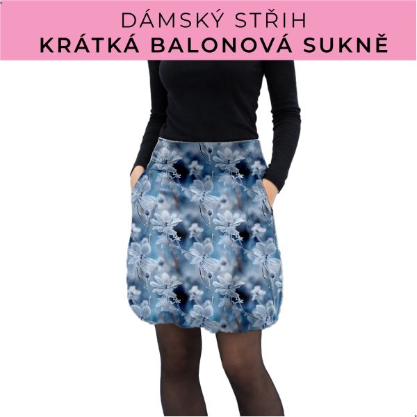 Dámský střih - balonová krátká sukně