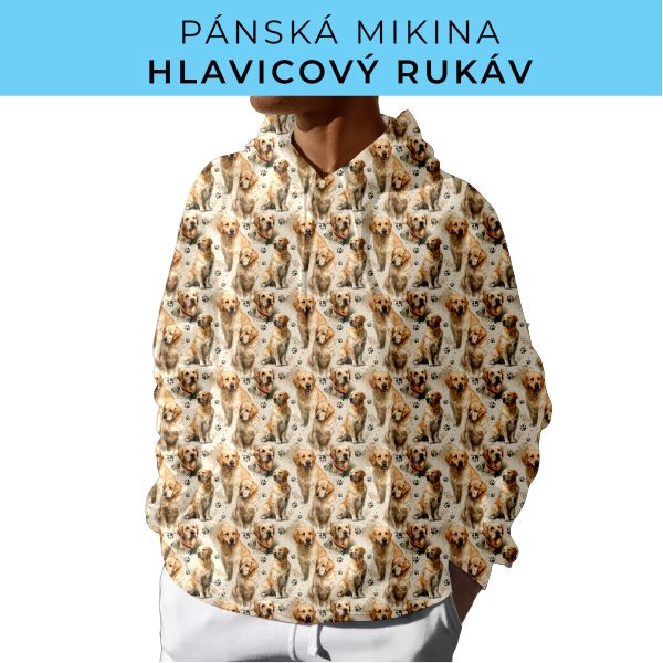 PÁNSKÝ střih - mikina s kapucí