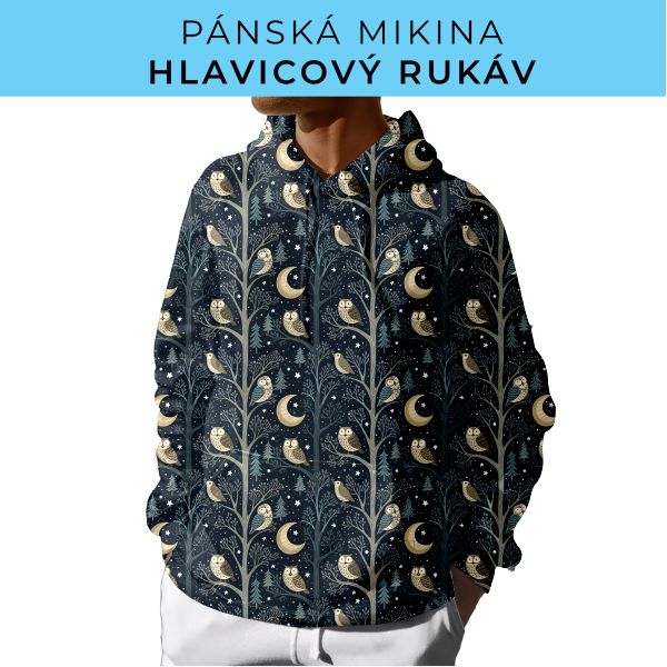 PÁNSKÝ střih - mikina s kapucí