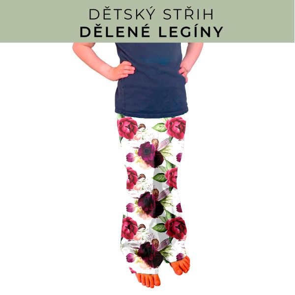 Dětský střih - Dělené legíny