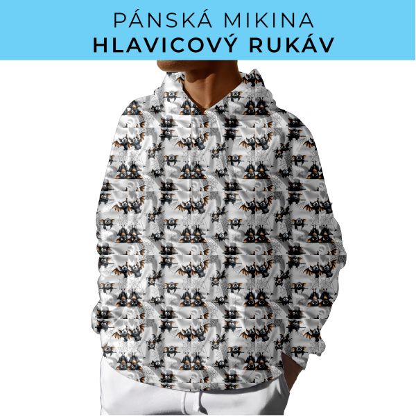 PÁNSKÝ střih - mikina s kapucí