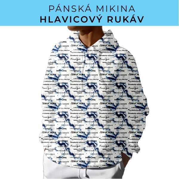 PÁNSKÝ střih - mikina s kapucí