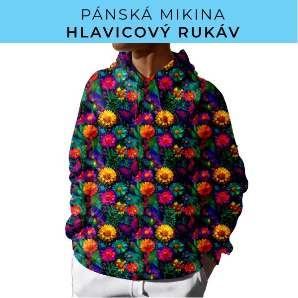 PÁNSKÝ střih - mikina s kapucí